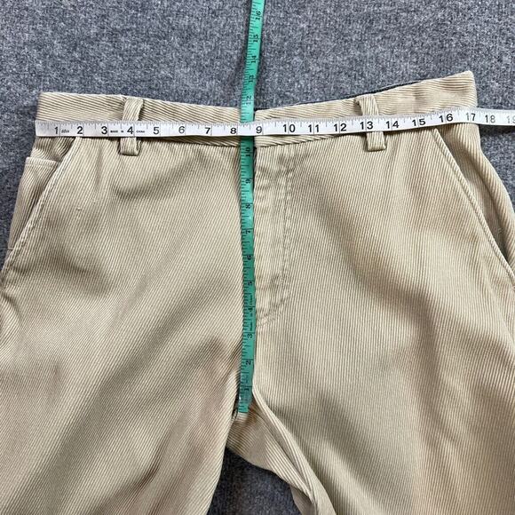 Vintage The Territory Ahead Pants Mens 34 Beige Cotton Flat Front Relaxed Fit - Picture 8 of 11